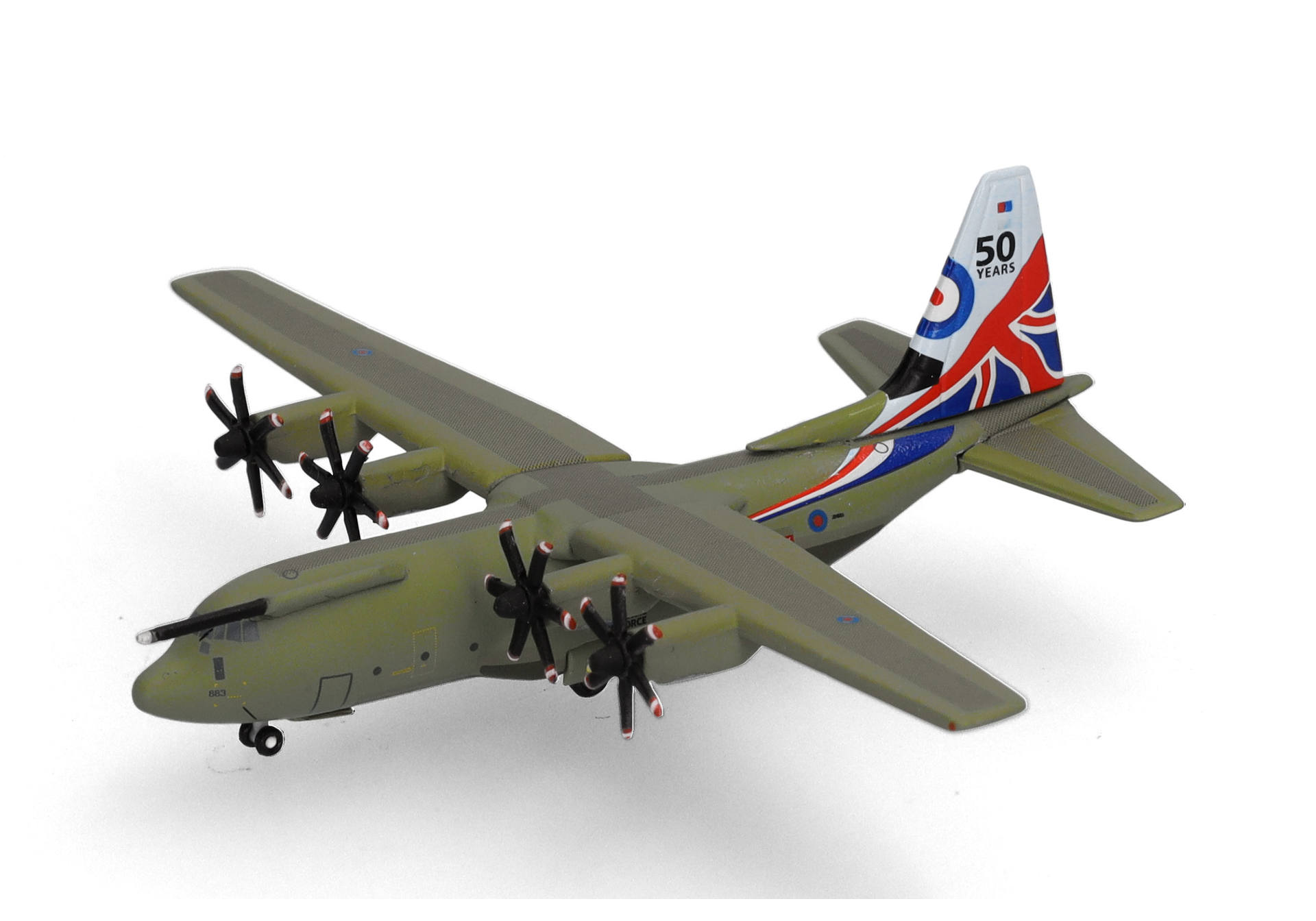 herpa-537445-1-Lockheed-Martin-C-130J-C5-Super-Hercules-50th-Anniversary-ZH883-RAF-Brize-Norton