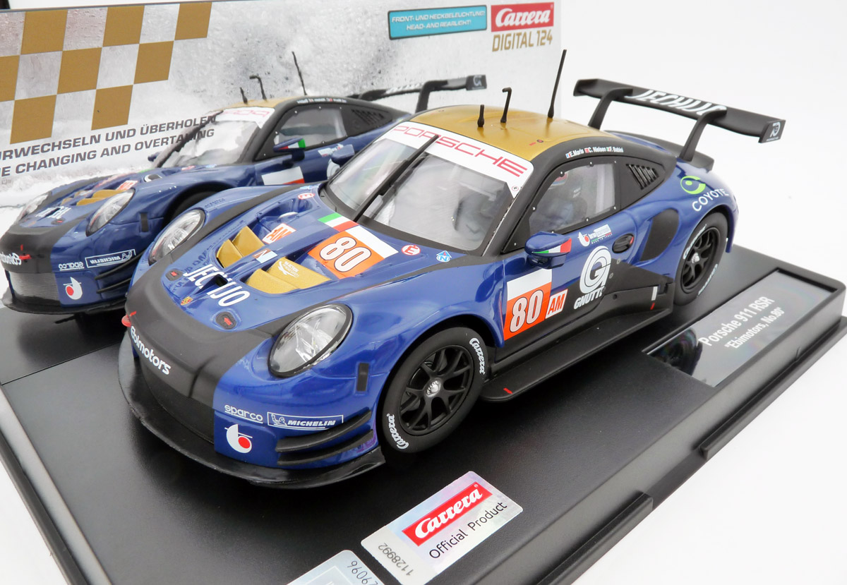 carrera-20023971-Porsche-911-RSR-Ebimotors-No-80-blau-gold