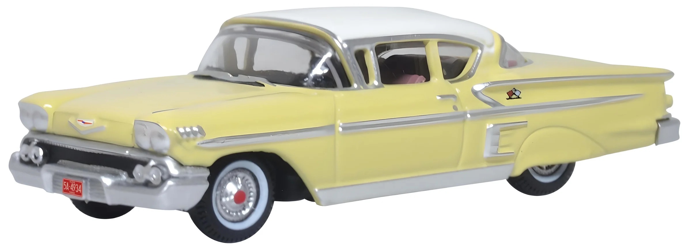 oxford-87CIS58002-Chevrolet-Impala-Sport-Coupé-1958-colonial-cream-snowcrest-white-American-Graffitti