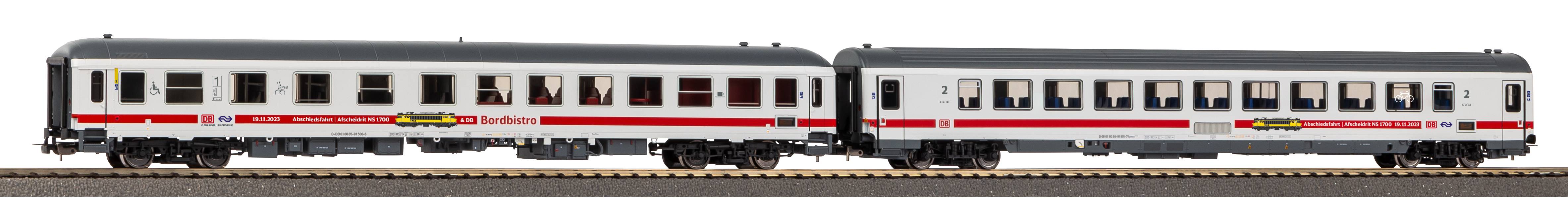 piko-97313-2er-Set-IC-Personenwagen-Rh-1700-Abschiedsfahrt-NS-DB-AG