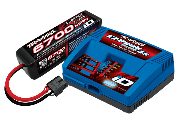 traxxas-2998G-4S-6700mAh-Ladeset-MAXX-Ladegerät-Fahrakku-iD