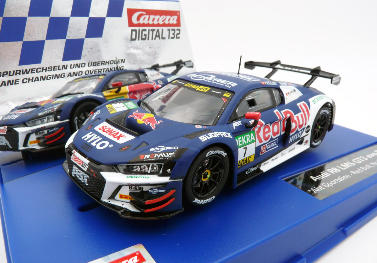 carrera-20032044-Audi-R8-LMS-GT3-evo-II-Abt-Sportsline-Red-Bull-No-7-DTM-2024-Ricardo-Feller