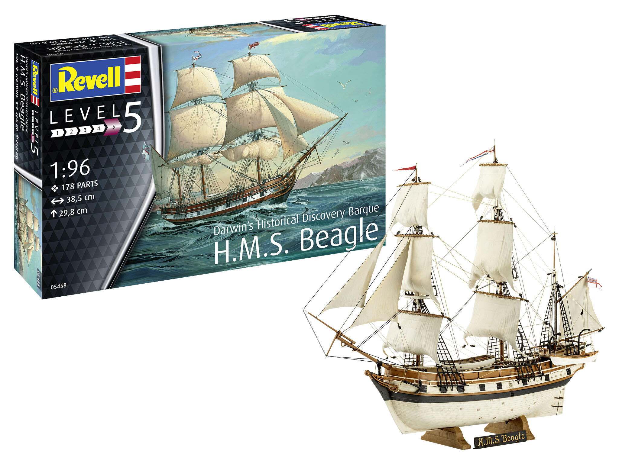revell-05458-HMS-Beagle-Darwins-historical-discovery-barque-Segelschiff
