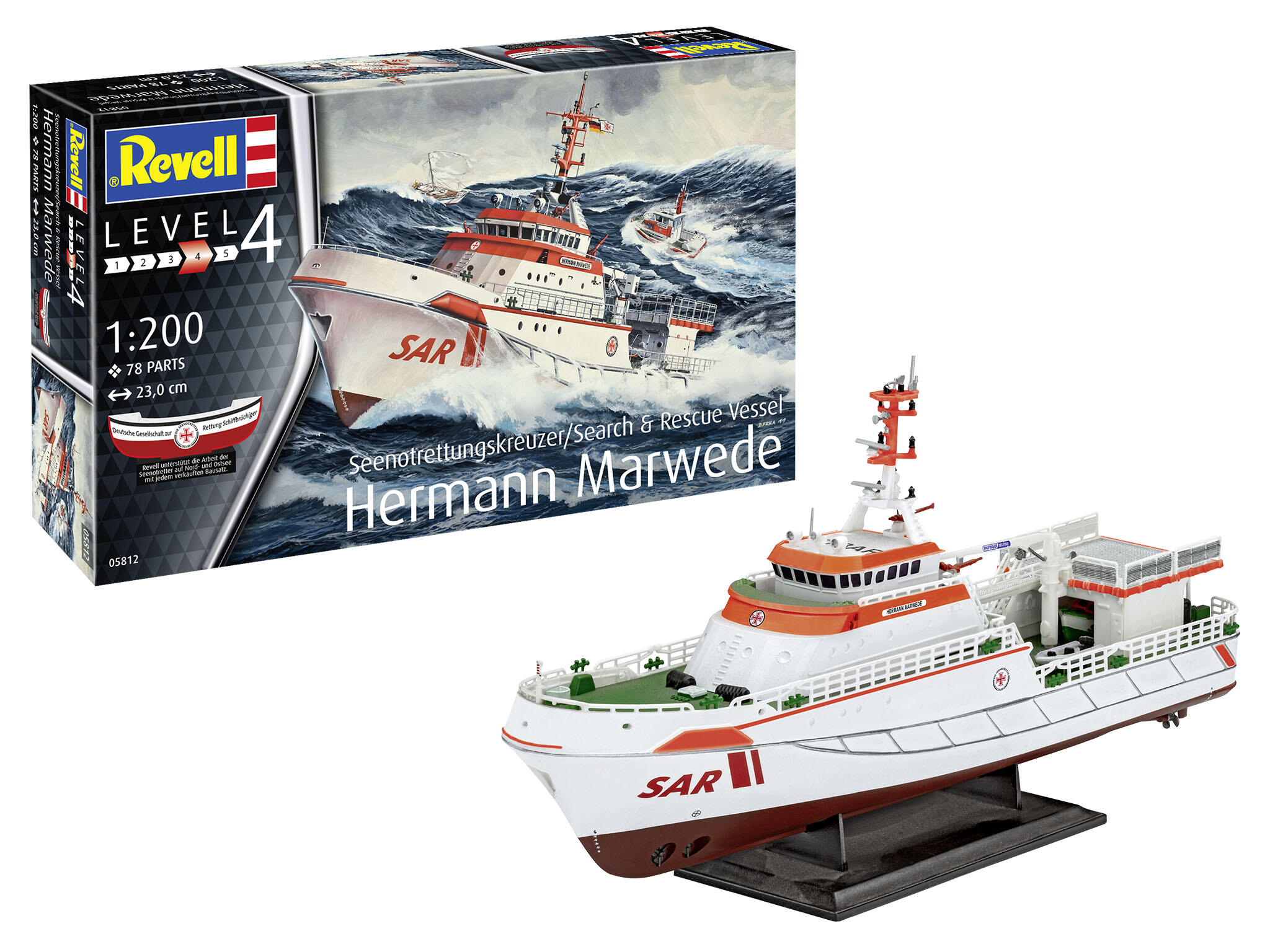 revell-05812-Seenotrettungskreuzer-Hermann-Marwede-DGzRS-Search-Rescue-Vessel