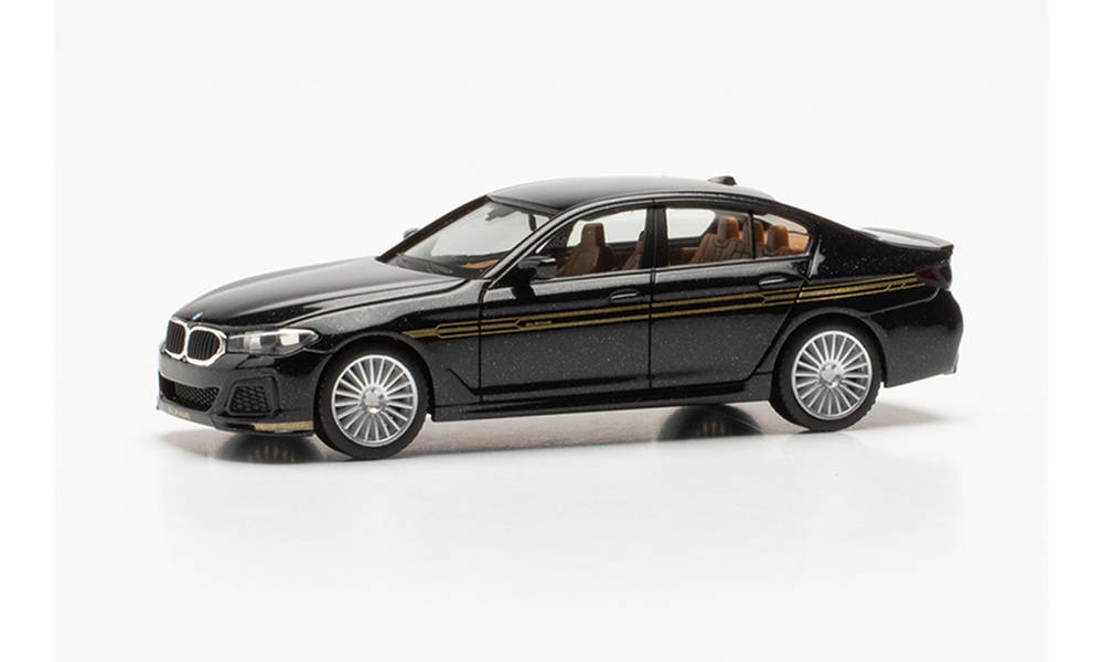 herpa-430951-BMW-Alpina-B5-Limousine-G30-Saphirschwarz-metallic-goldene-Alpinastreifen