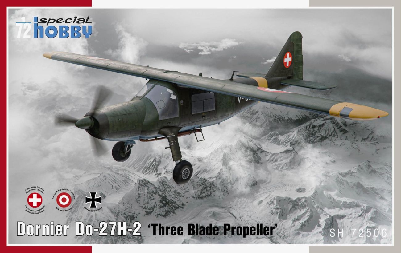 specialhobby-SH72506-1-Dornier-Do-27-H-2-Three-blade-propeller-D-EDFS-Schweizer-Luftwaffe-Turkish-Army